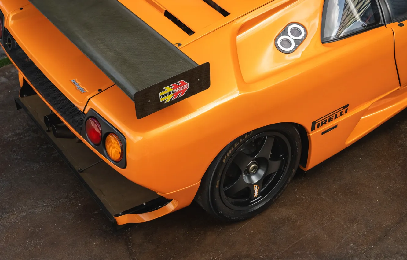 Фото обои Lamborghini, Diablo, rear wing, Lamborghini Diablo GT2