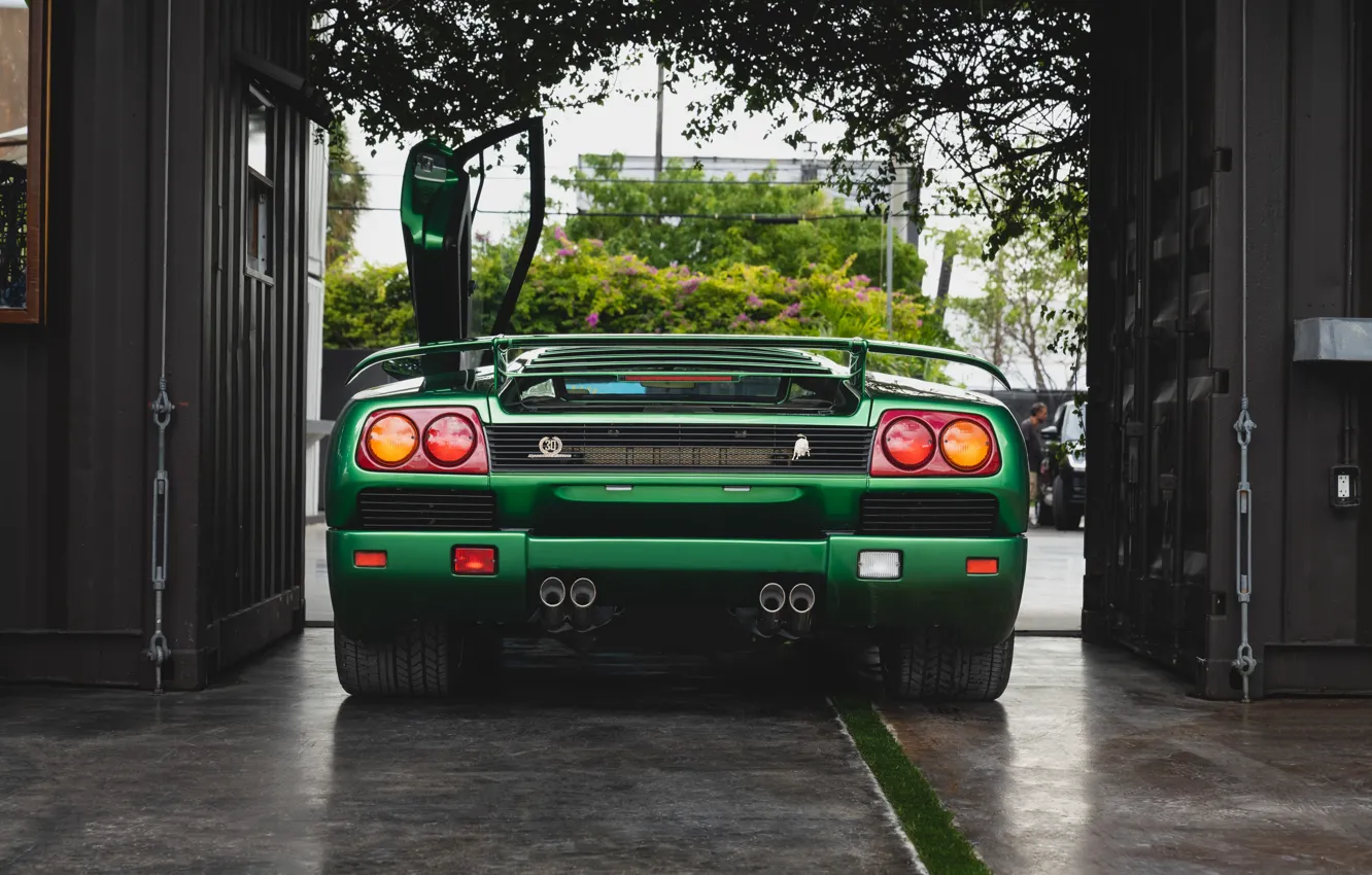 Фото обои Lamborghini, Diablo, rear view, Lamborghini Diablo SE30