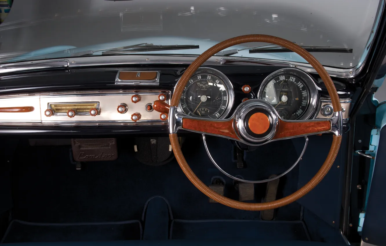 Фото обои приборы, руль, Coupe, Lancia, торпедо, ретро автомобили, Купе, единственный экземпляр