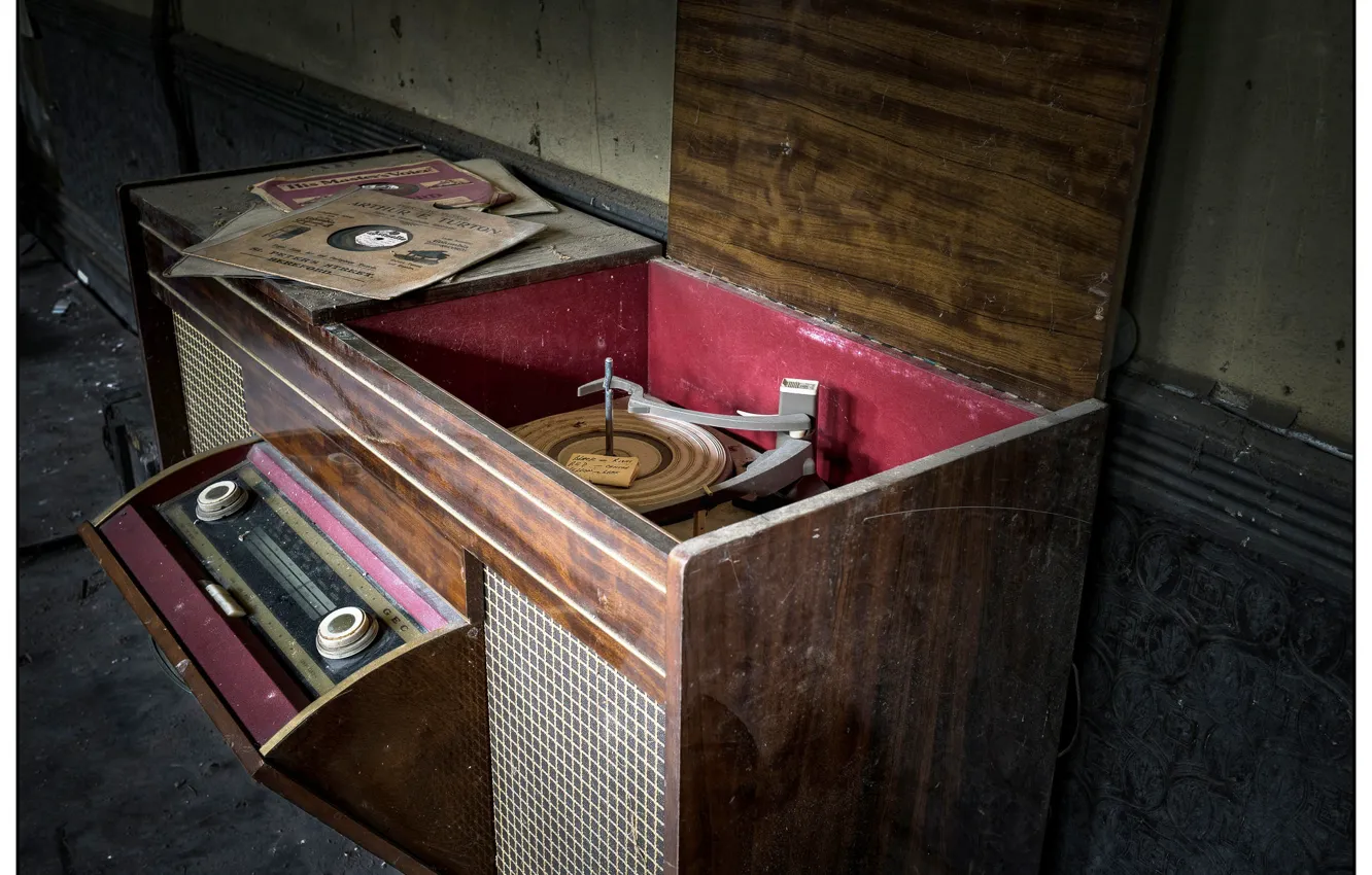 Фото обои музыка, винил, Radiogram