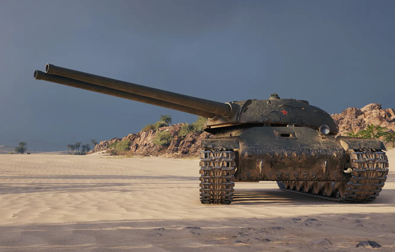 Фото обои танк, СССР, World of Tanks, ИС-2-II, ТТ-8, механика двуствольных орудий, прокачиваемый