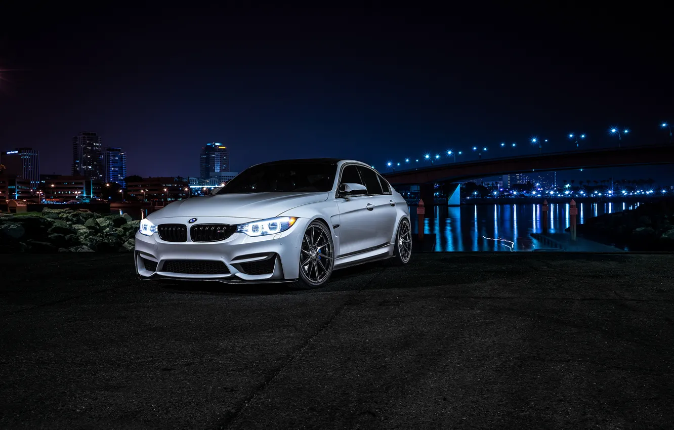 Фото обои BMW, Dark, Front, Bridge, Wheels, Avant, Motors, Garde