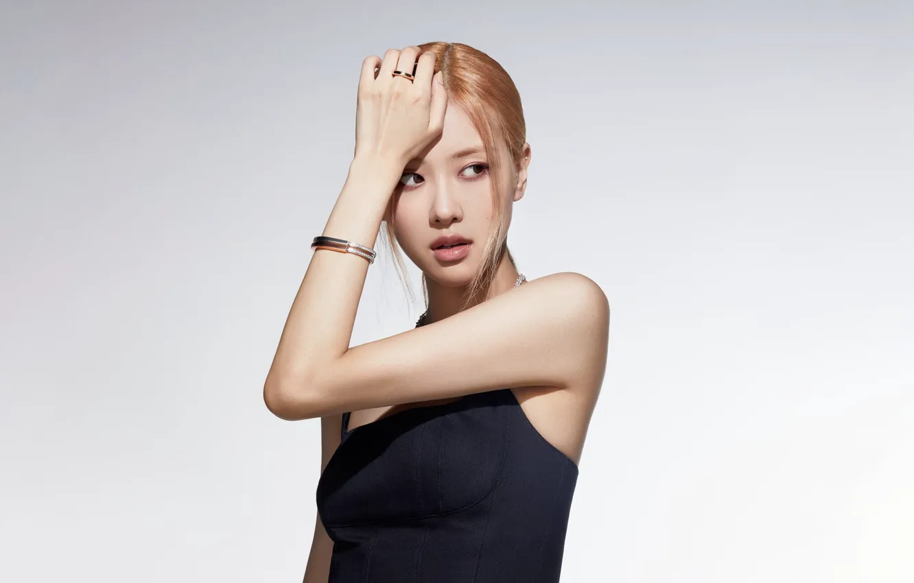 Фото обои rose, обои для рабочего стола, kpop, blackpink, блэкпинк, розэ, корейская певица, роза́нна пак