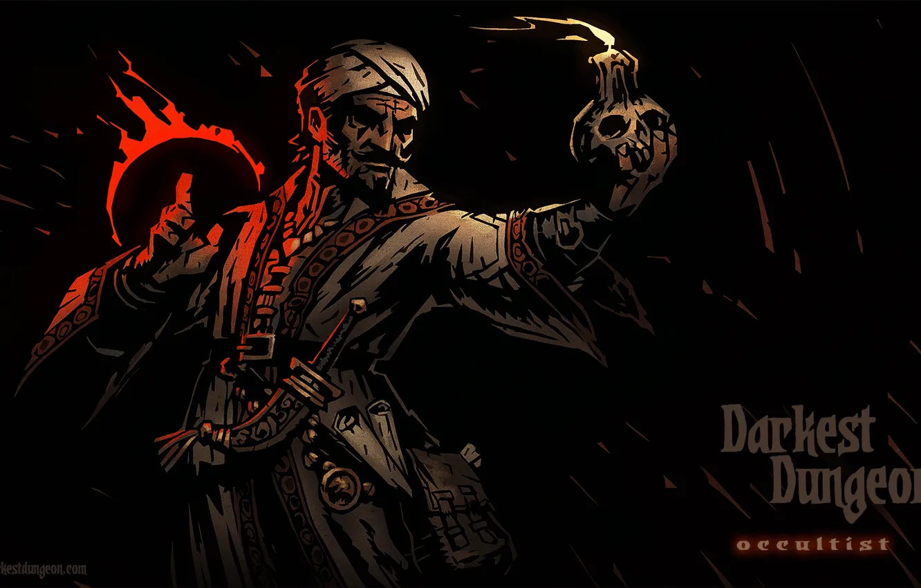 Фото обои RPG, Darkest Dungeon, Red Hook Studios, occultist