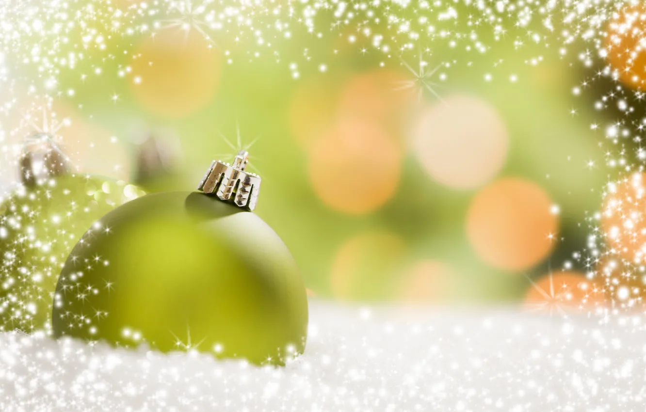 Фото обои шарики, украшения, праздник, Новый Год, Рождество, Christmas, New Year