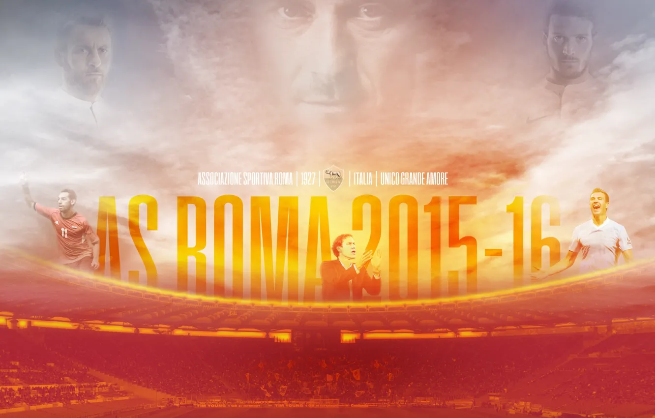 Фото обои wallpaper, sport, stadium, football, AS Roma, Stadio Olimpico