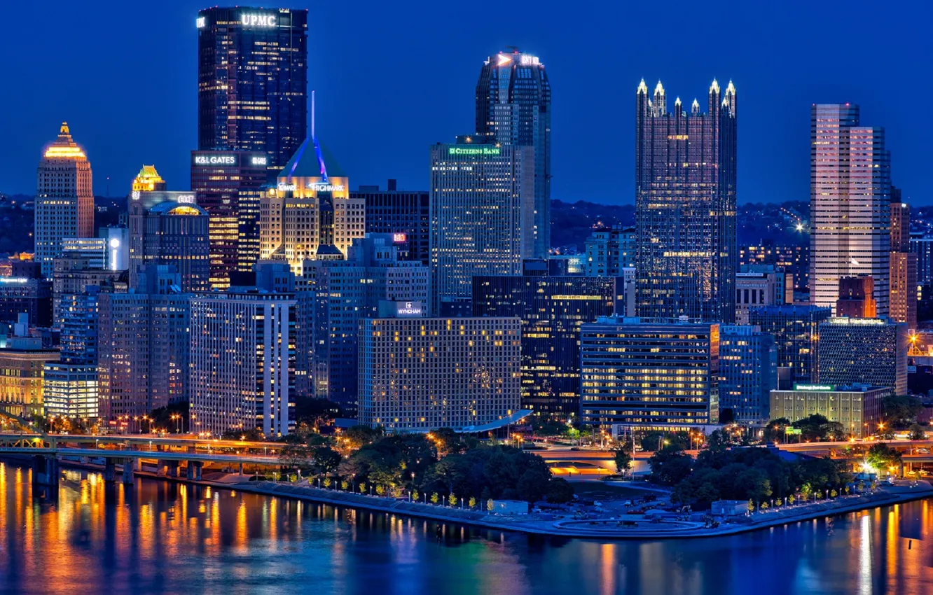 Фото обои city, город, USA, Pennsylvania, Pittsburgh