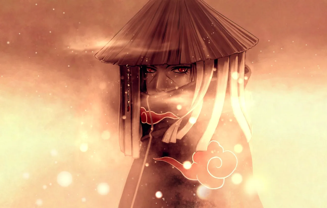 Фото обои Naruto, Anime, Red Eyes, Itachi Uchiha, Sharingan (Naruto), Akatsuki (Naruto)