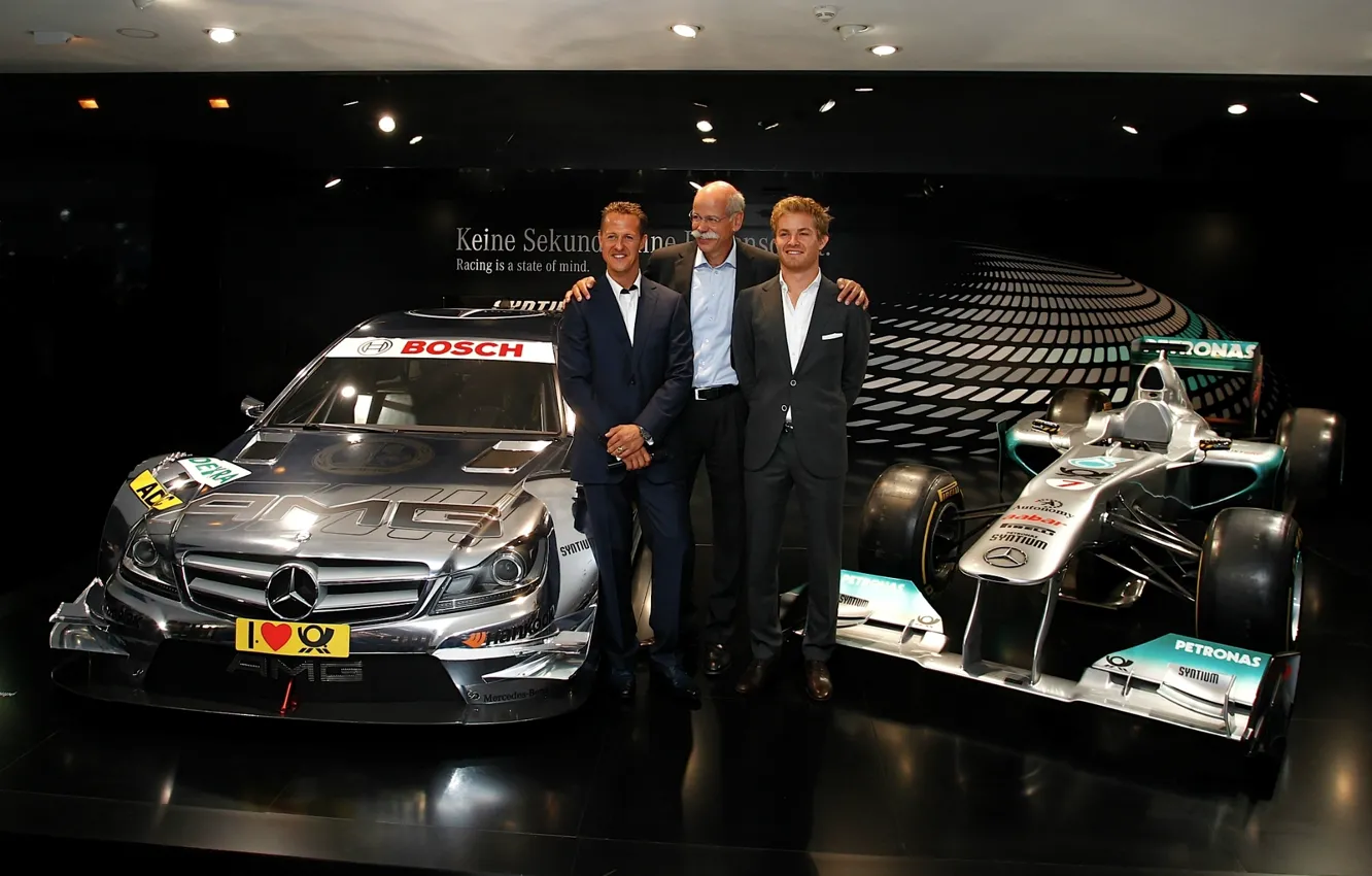 Фото обои Mercedes-Benz, Мерседес, AMG, Michael, DTM, Шумахер, Купе, Schumacher