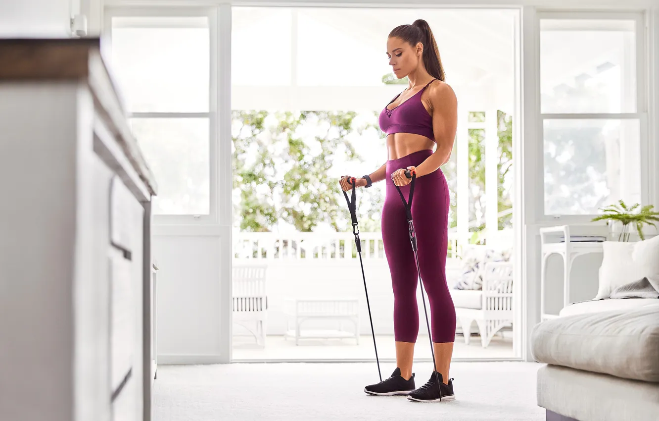 Фото обои gym, leggings, buttock, woman fitness, activewear, woman exercises, woman streching, woman workout