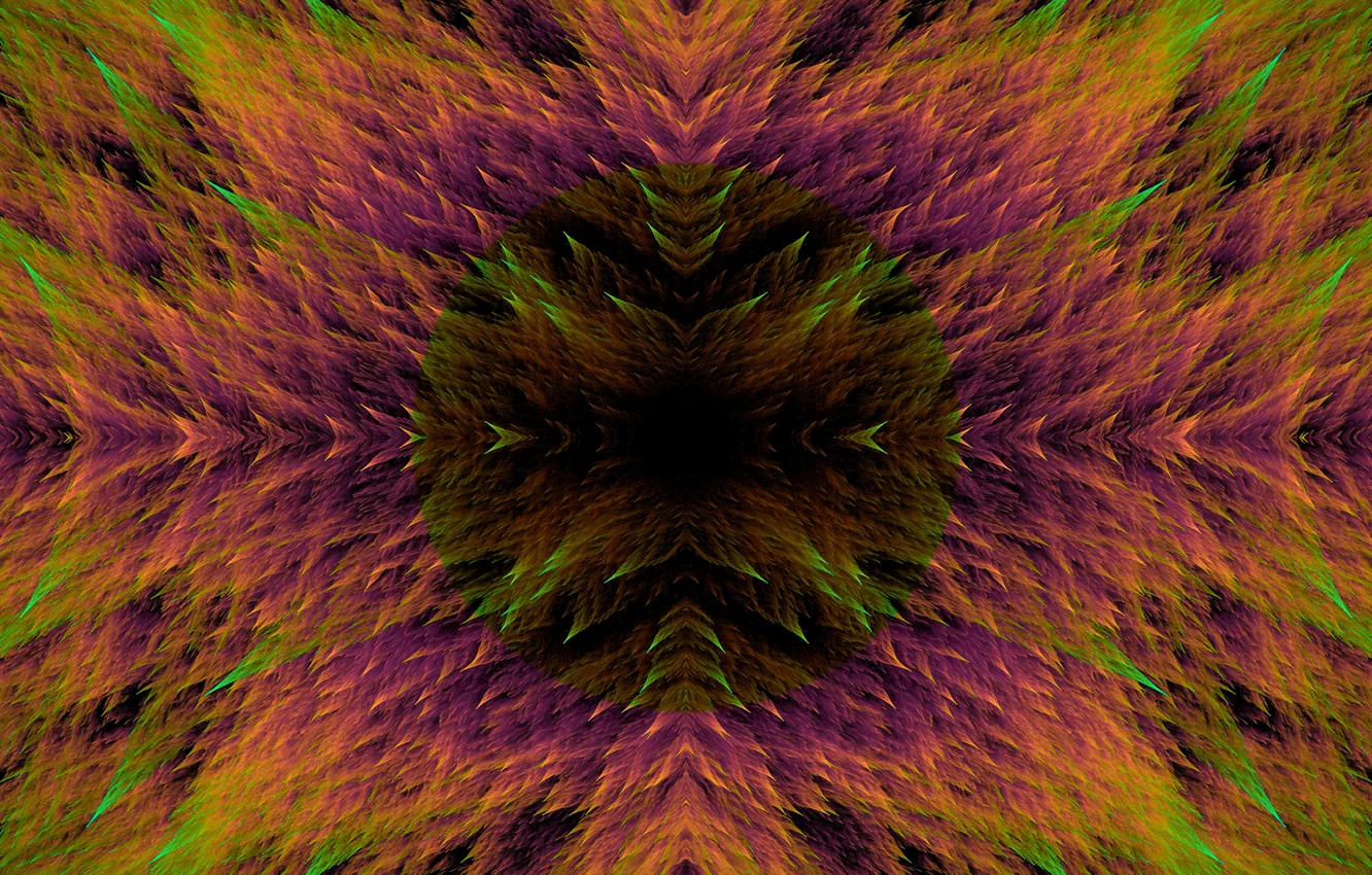 Фото обои фантазия, цвет, градиент, симметрия