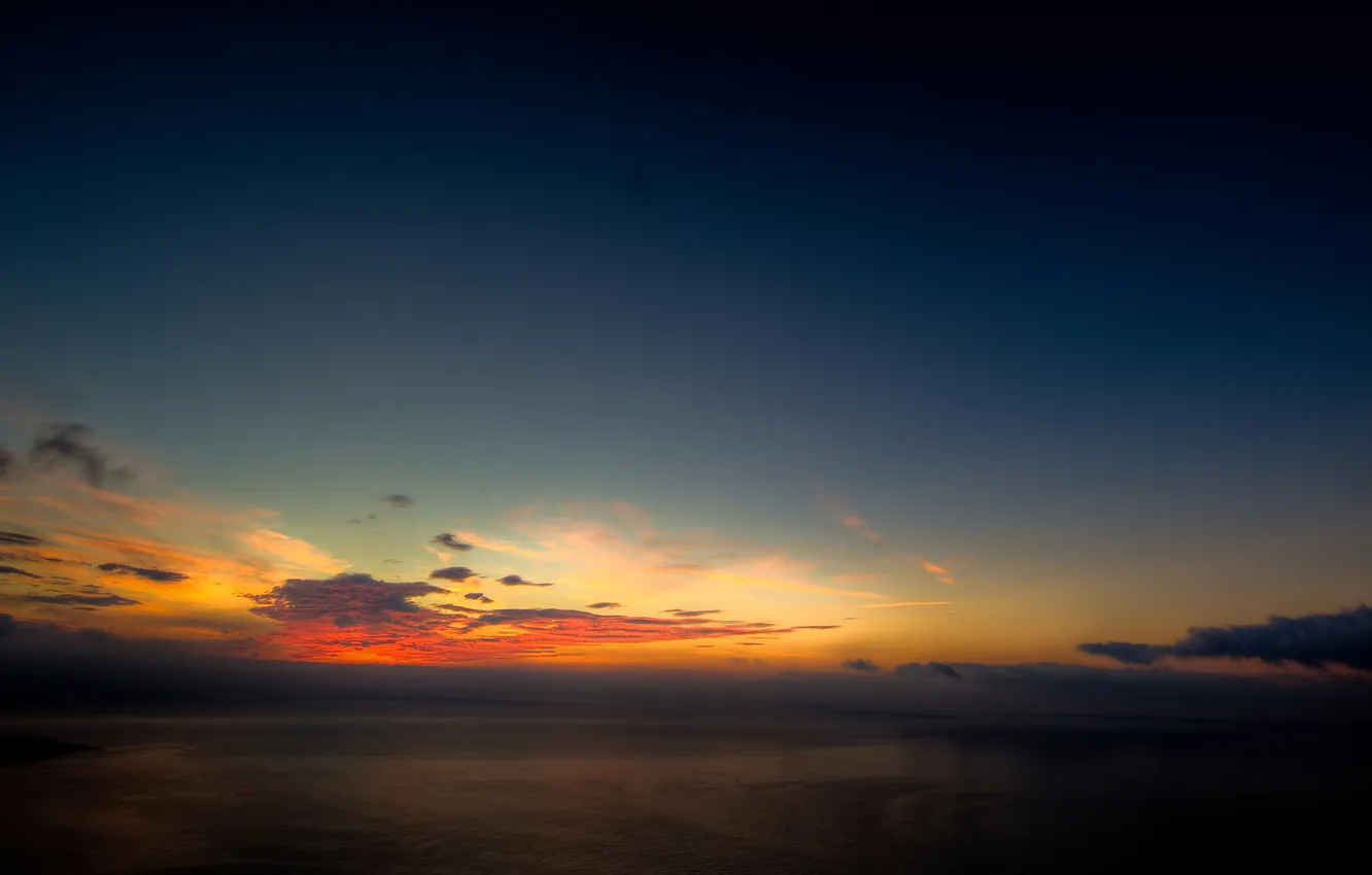 Фото обои море, небо, вода, океан, пейзажи, вечер, красивые обои, закаты солнца