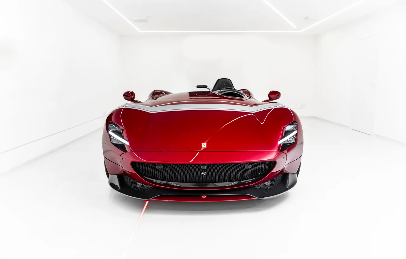 Фото обои Феррари, Ferrari, суперкар, supercar, единственный экземпляр, 2020, Ferrari Monza SP1, Monza SP1