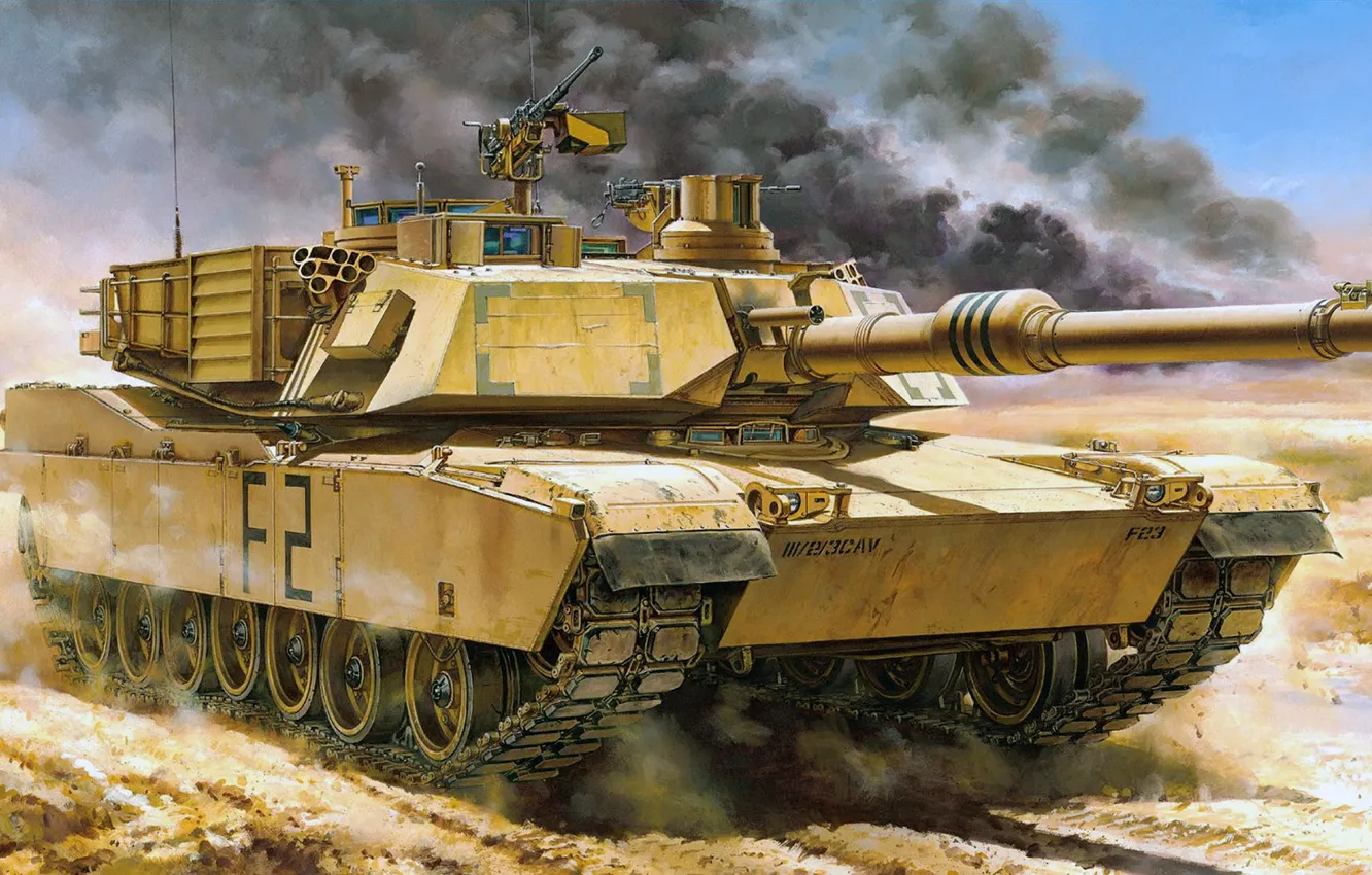 Фото обои США, Abrams, Абрамс, основной боевой танк, ОБТ, M1A2