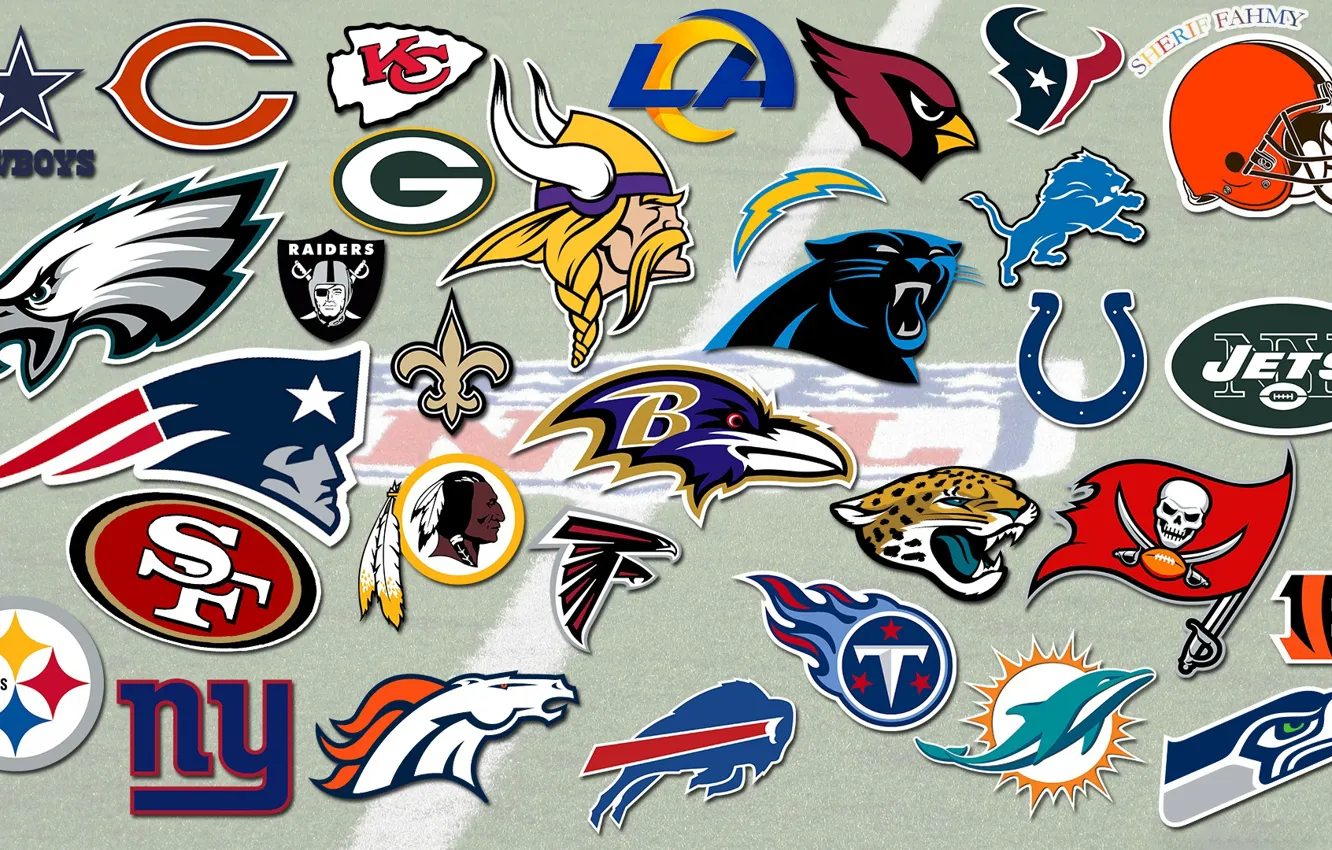 Фото обои логотип, команда, эмблема, США, NFL, Национальная футбольная лига