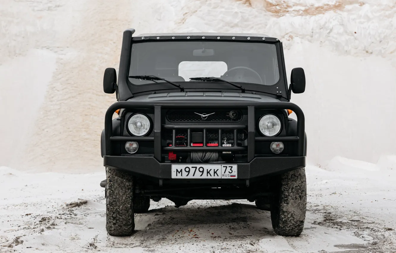 Фото обои внедорожник, вид спереди, SUV, Уаз, Хантер, юбилейный выпуск, UAZ Hunter 50th Anniversary