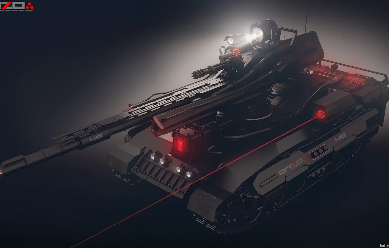 Фото обои оружие, танк, лазер, Light tank concept