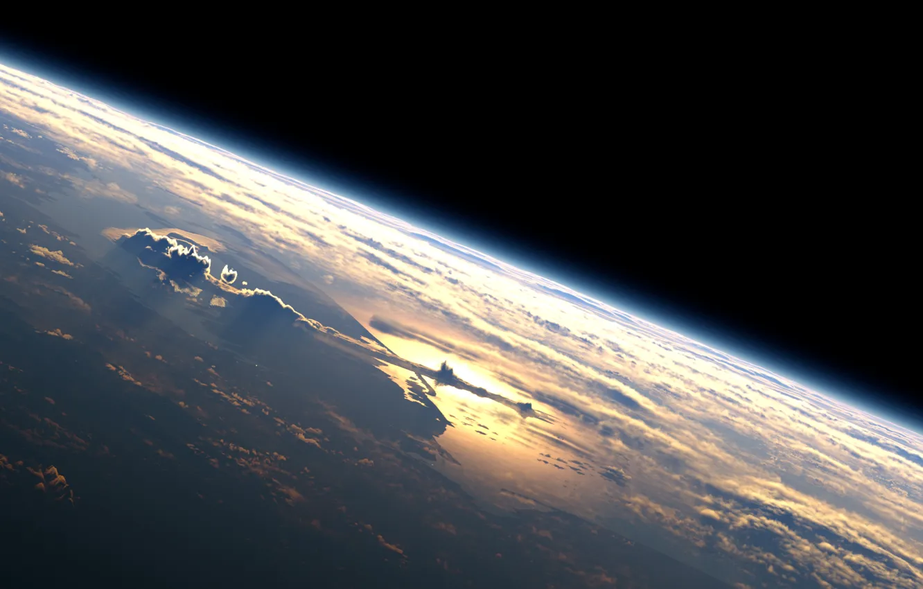 Фото обои planet, atmosphere, surface