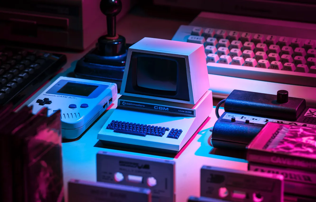 Фото обои Стиль, 80s, Style, Nintendo, Commodore, 80's, Synth, Retrowave