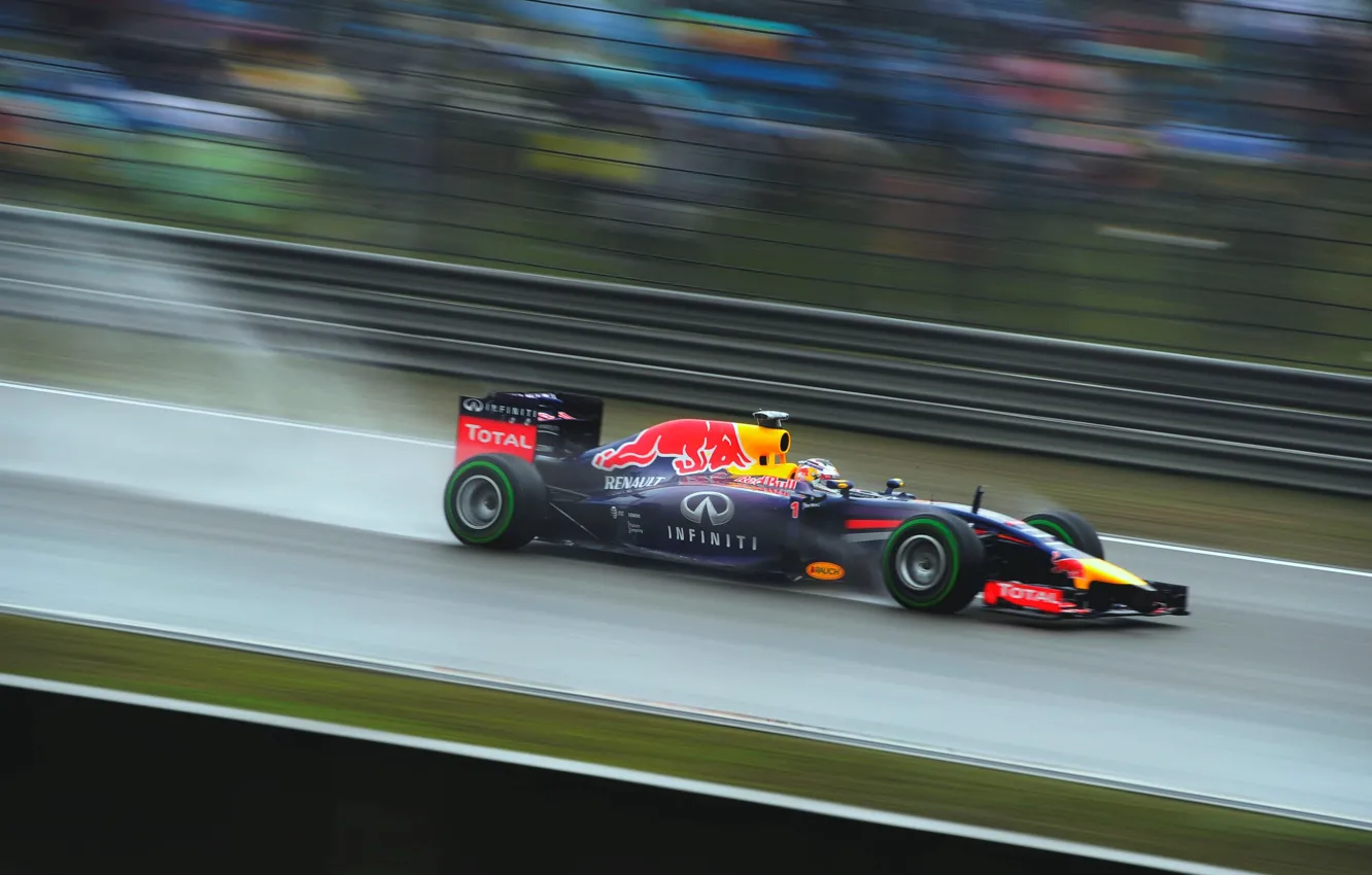 Фото обои Formula 1, Red Bull, Vettel, гонщик, чемпион, Sebastian, RB10