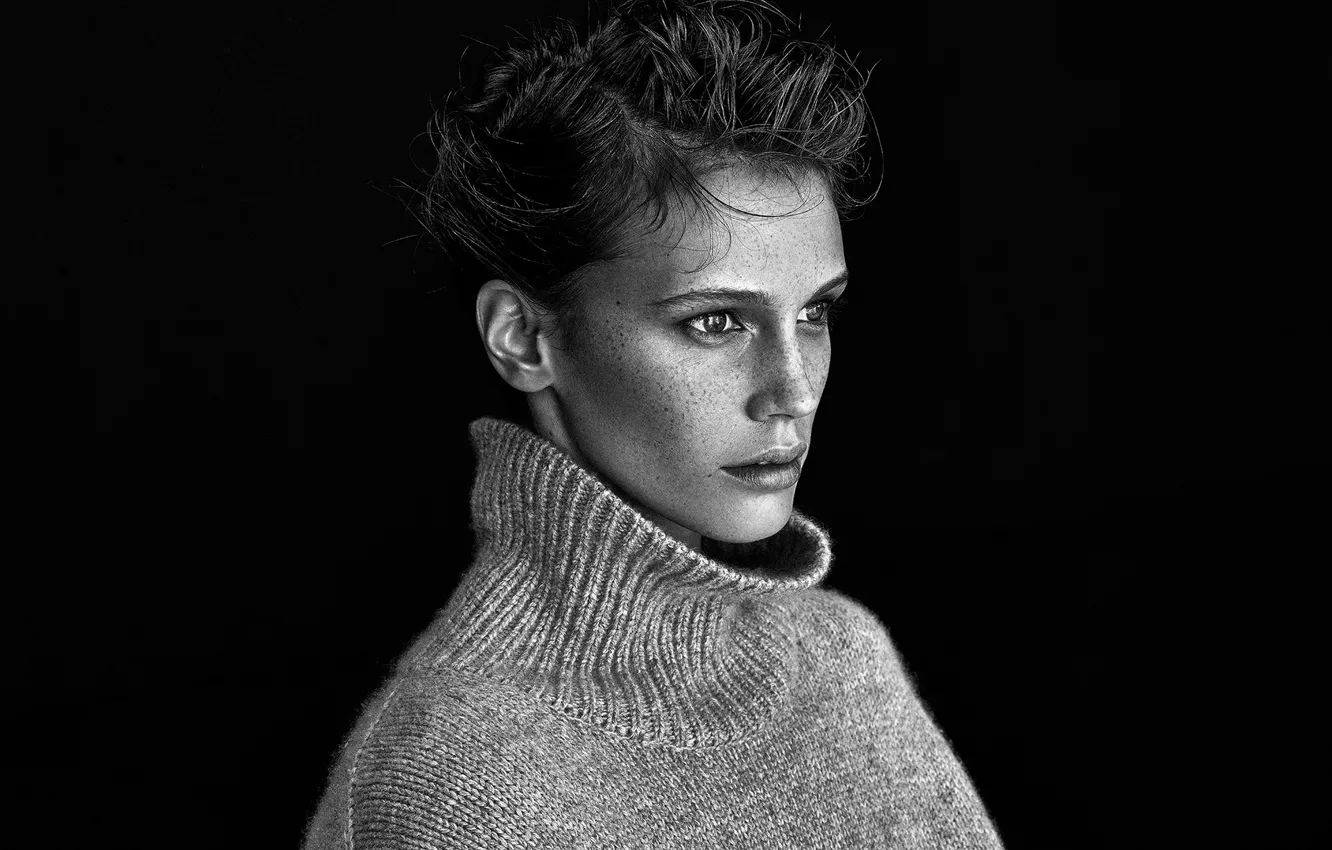 Фото обои фотосессия, Elle, Marine Vacth, октябрь 2014, французское издание