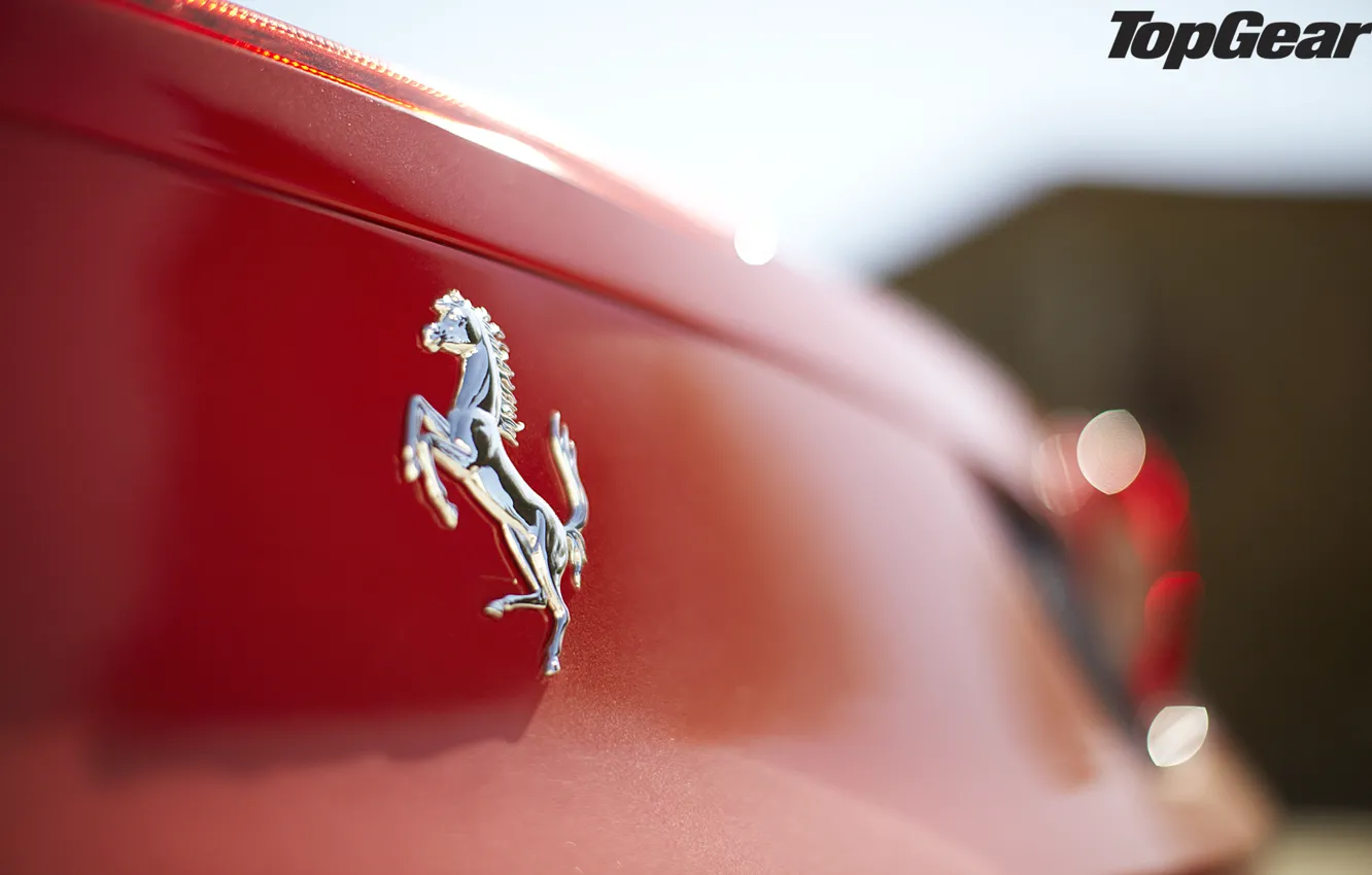 Фото обои макро, красный, логотип, Ferrari, суперкар, эмблема, феррари, 458