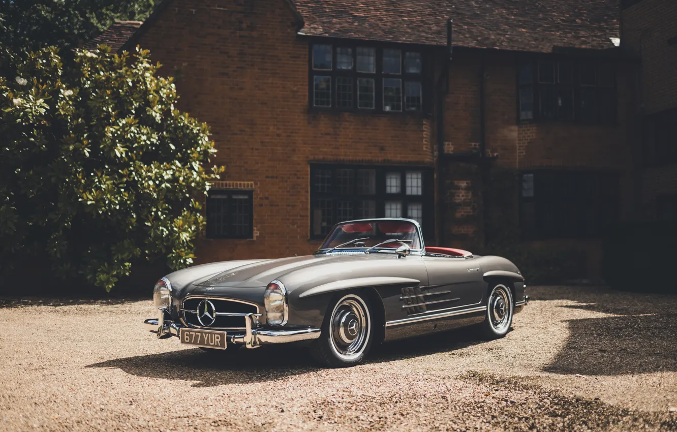 Фото обои Mercedes-Benz, 1957, 300SL, Mercedes-Benz 300 SL Roadster, iconic