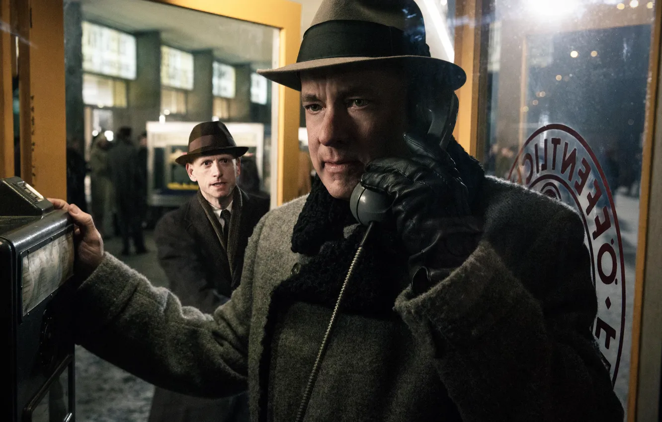 Фото обои фильм, movie, Том Хэнкс, Tom Hanks, Стивен Спилберг, 2015, Steven Spielberg, Шпионский мост