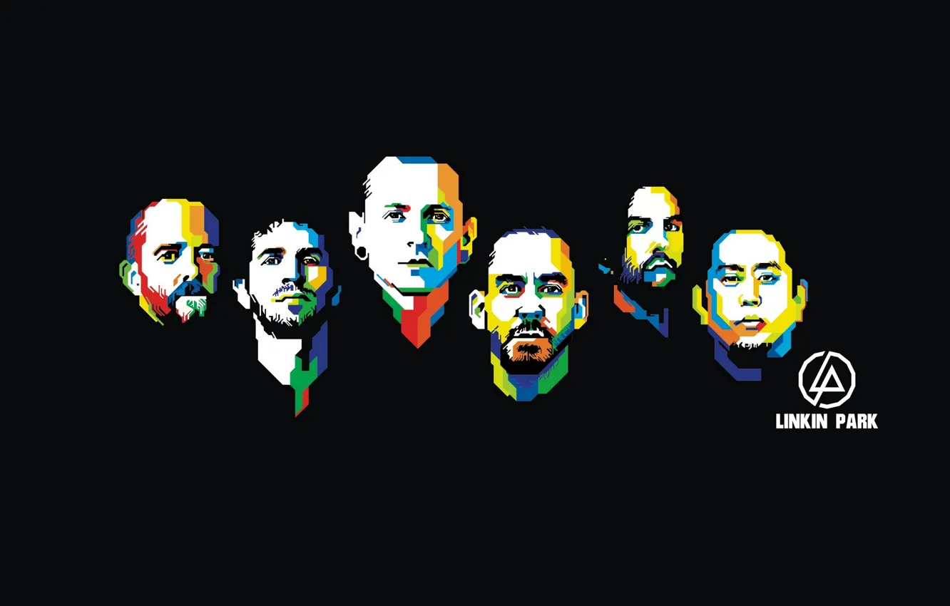 Фото обои ART, Linkin Park, Mike Shinoda, Chester Bennington, Rob Bourdon, Brad Delson, Joseph Hahn, Dave Farrell