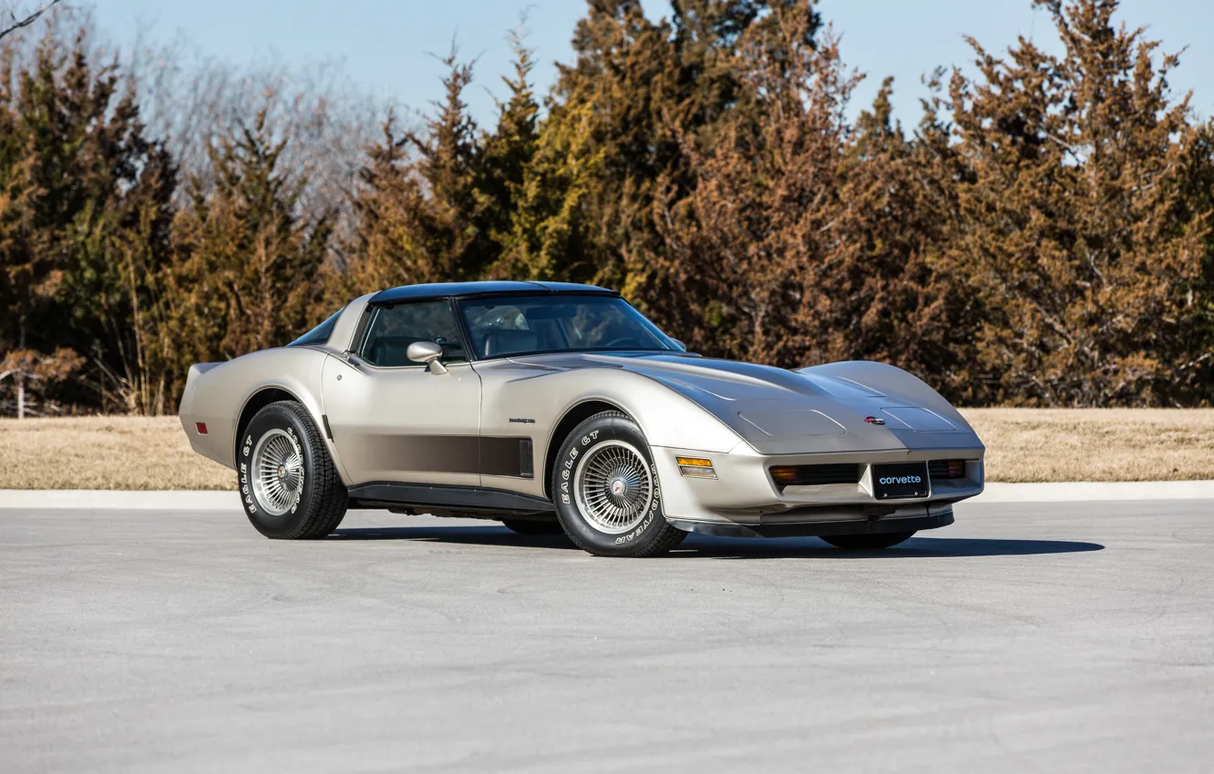 Фото обои Corvette, Chevrolet, шевроле, корвет, 1982, Collector Edition