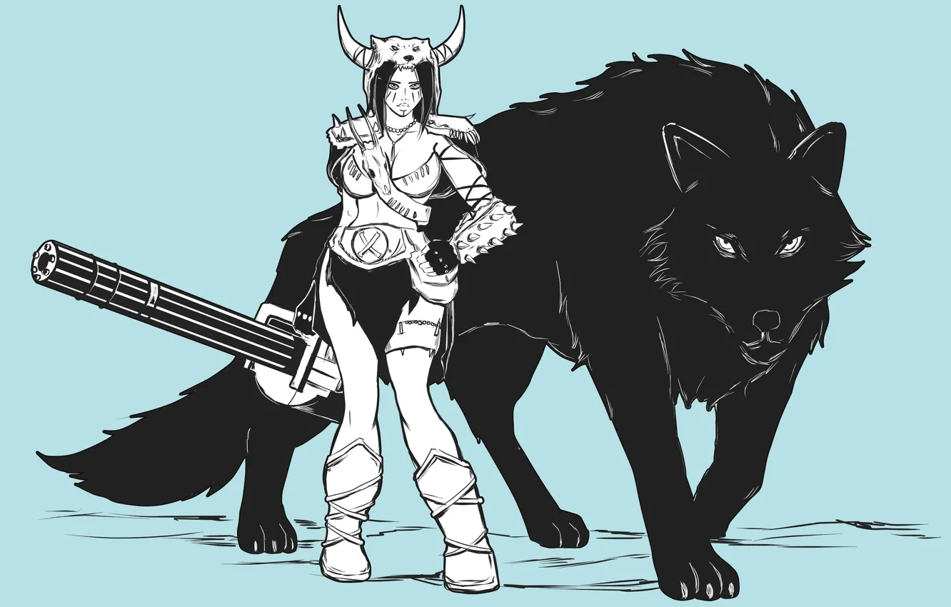 Фото обои barbarian female, Kung Fury, Barbarianna