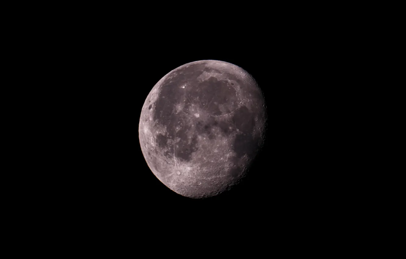 Фото обои поверхность, луна, спутник