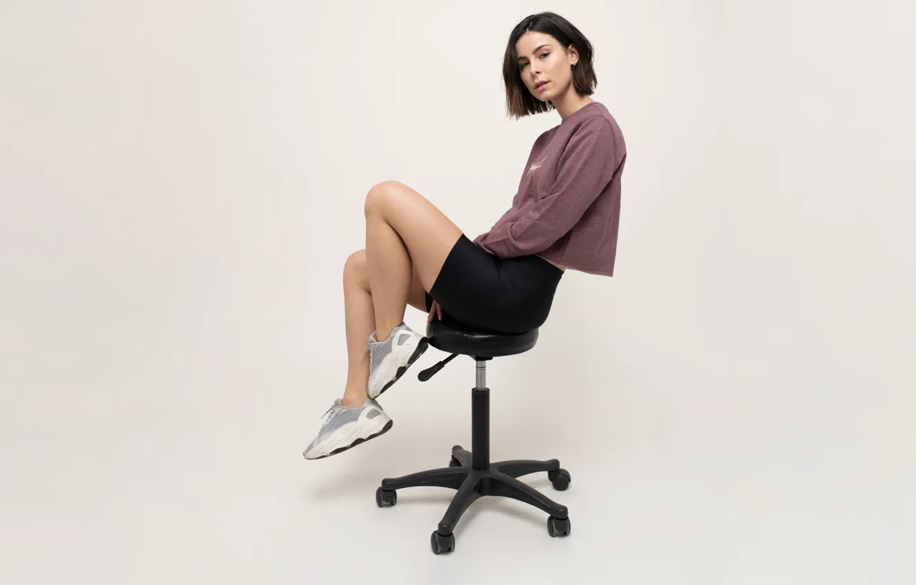 Фото обои German, legs, women, singer, brunette, thighs, Lena Meyer-Landrut, looking at viewer