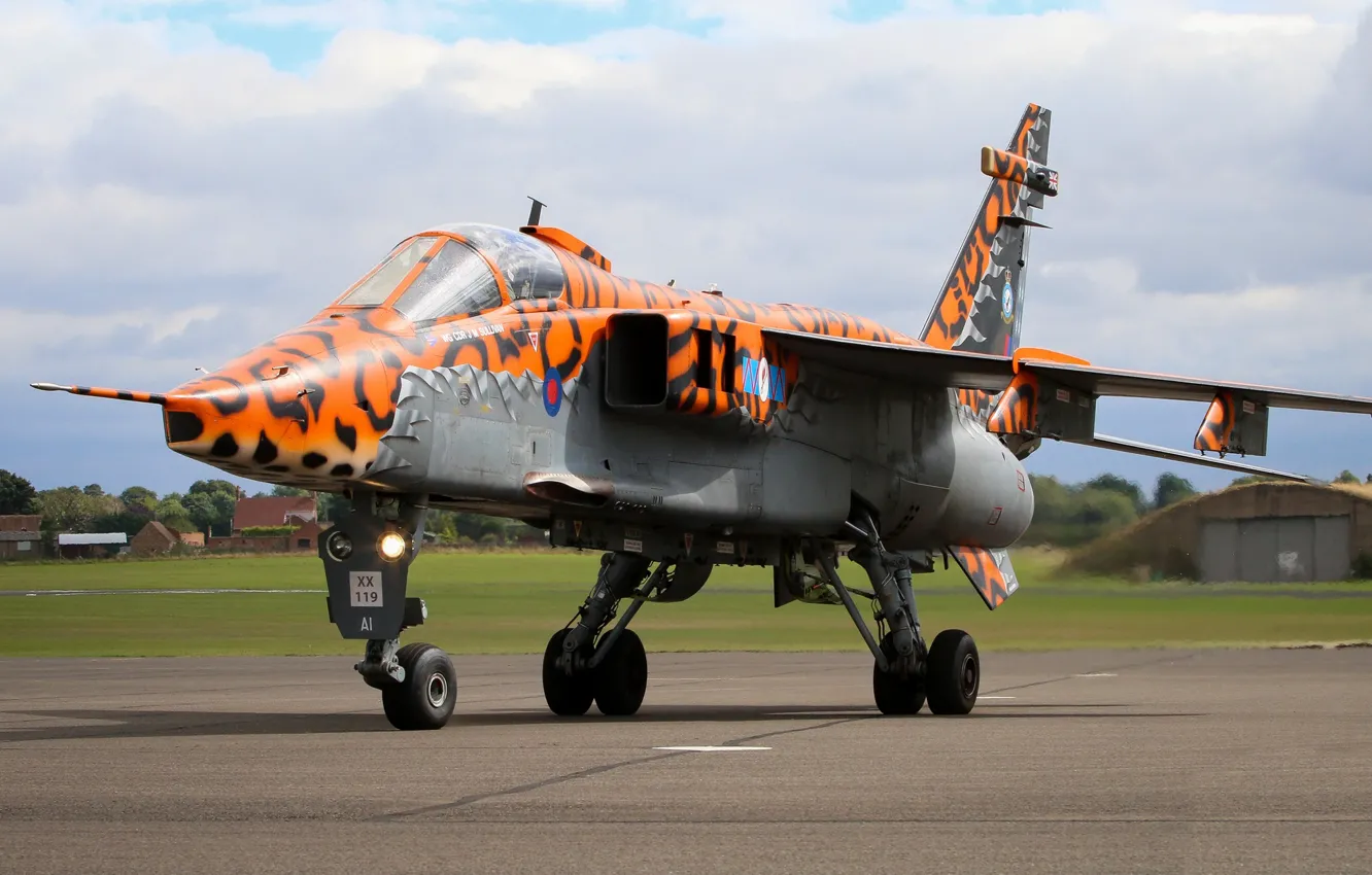 Фото обои Jaguar, Истребитель-бомбардировщик, RAF, Sepecat Jaguar, Sepecat Jaguar GR3A