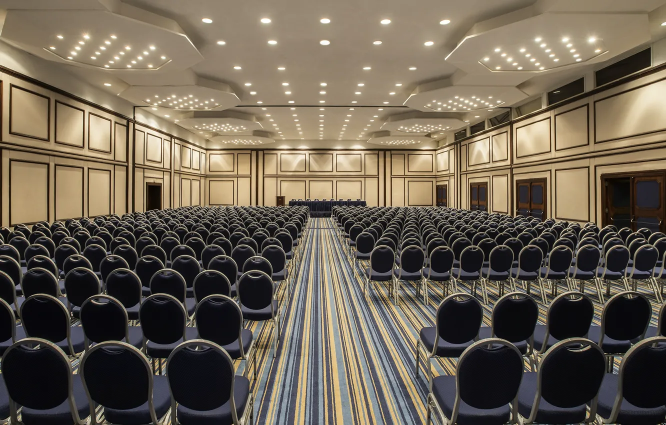 Фото обои lighting, chairs, carpets, Auditorium