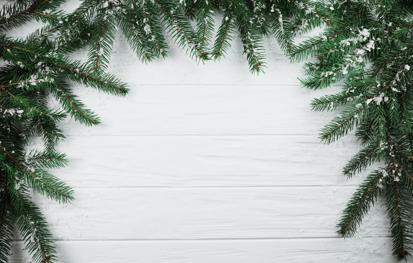 Фото обои фон, елка, Новый Год, Рождество, Christmas, wood, background, New Year