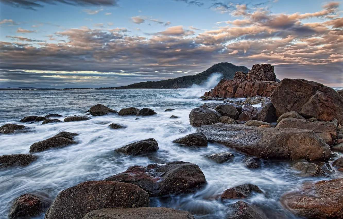 Фото обои океан, скалы, Австралия