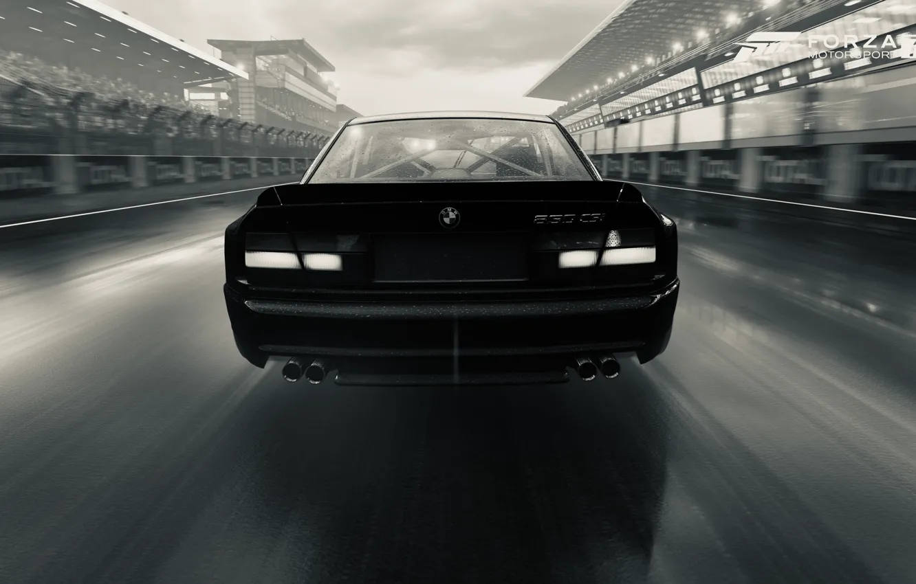 Фото обои HDR, BMW, Rain, Game, FM7, UHD, Forza Motorsport 7, Xbox One X