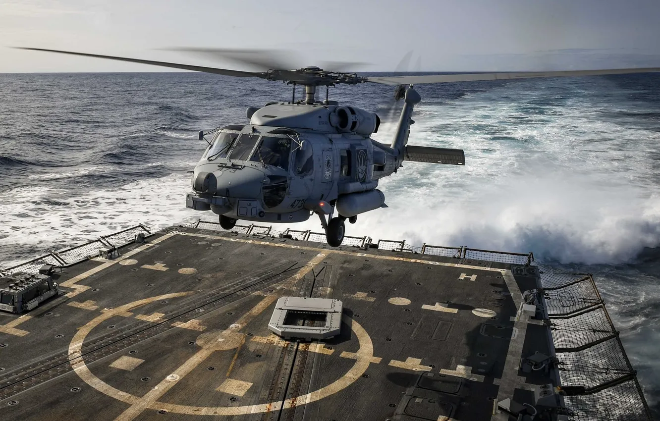 Фото обои Sikorsky MH-60R Sea Hawk, Sikorsky MH-60R, Sea Hawk