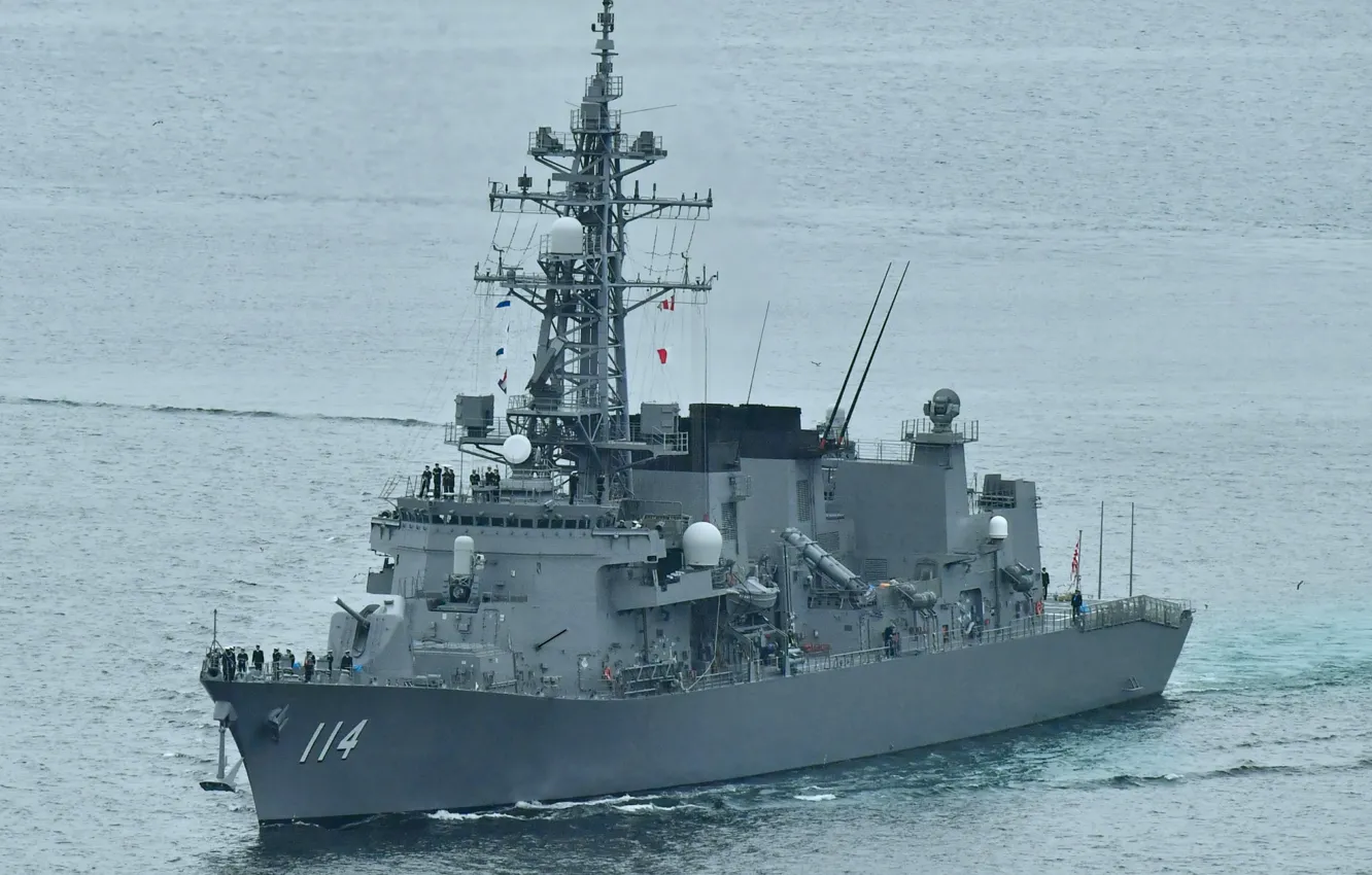 Фото обои Япония, эскадренный миноносец, DD-114, JS Suzunami