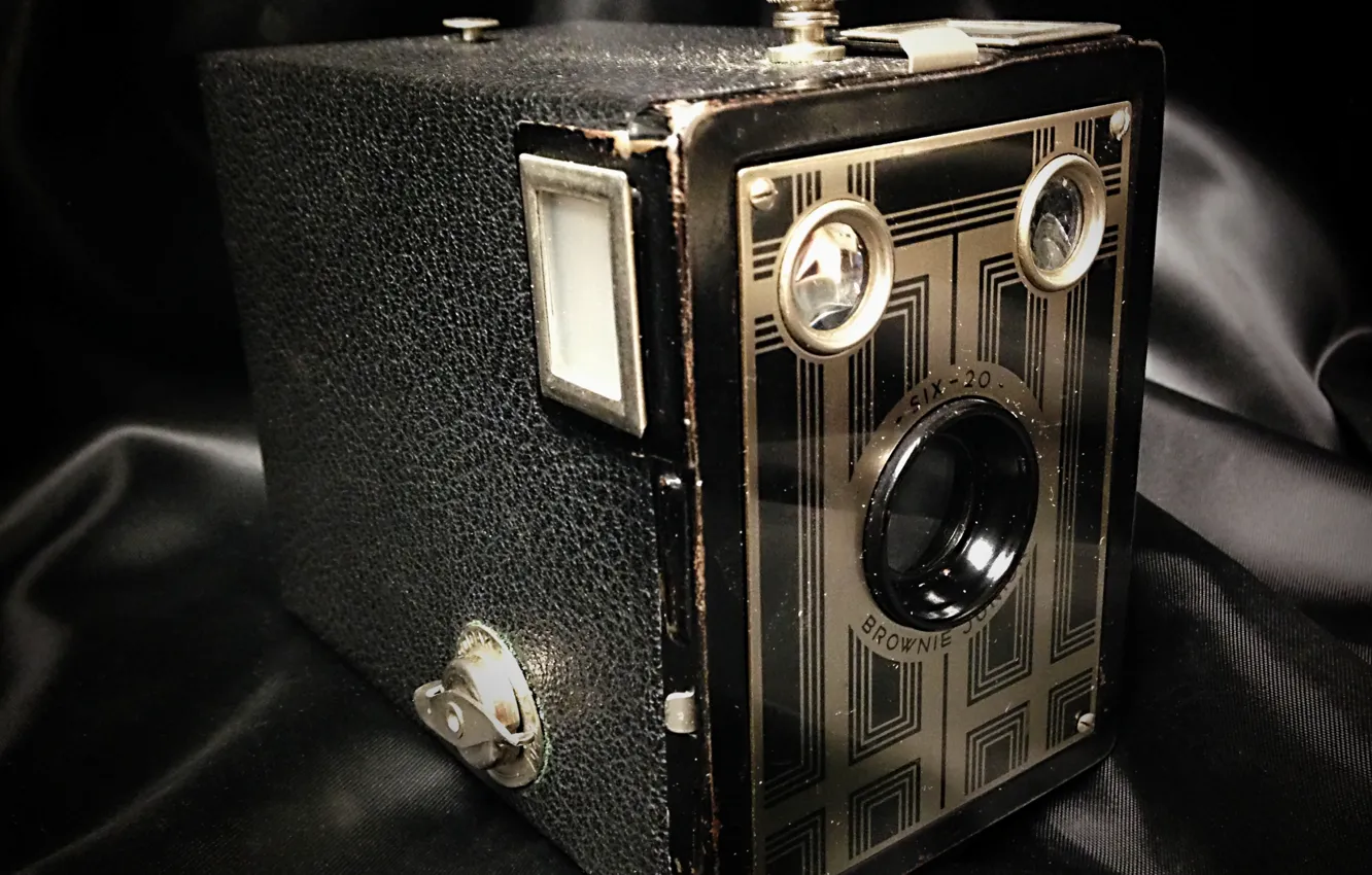 Фото обои макро, камера, Kodak Brownie Six-20 Junior