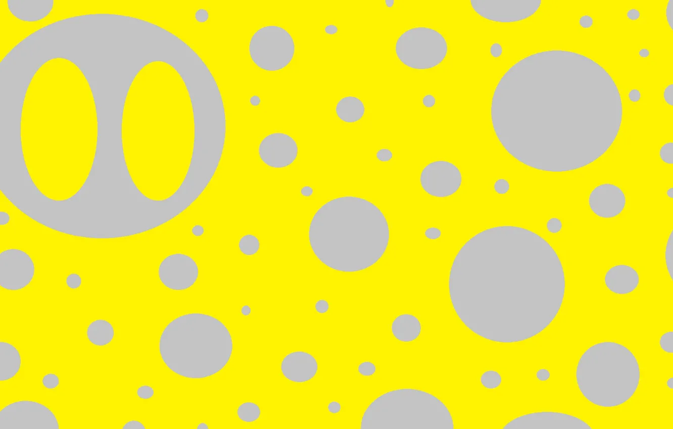 Фото обои круги, желтый, абстракция, серый, сыр