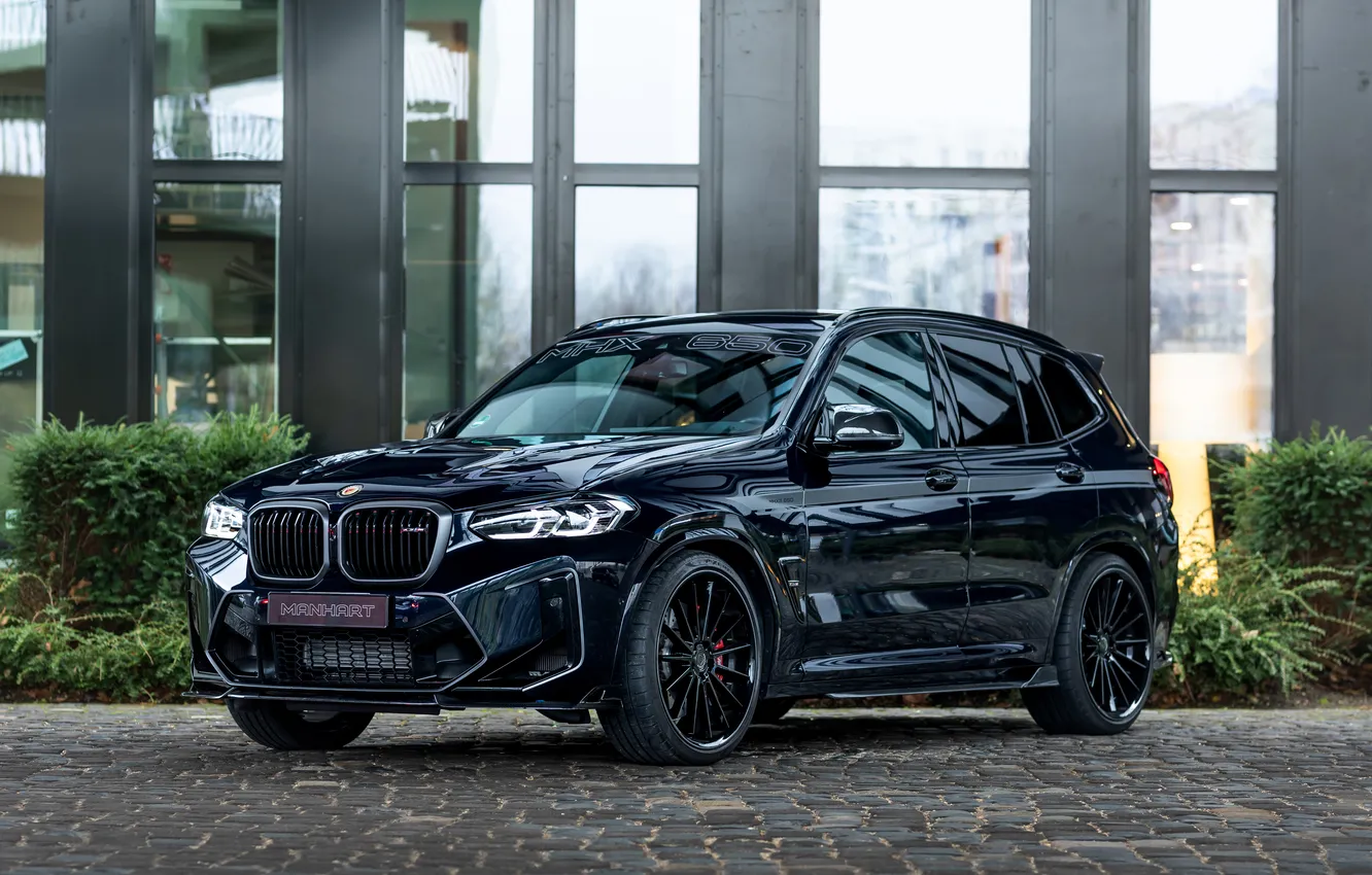 Фото обои BMW, Blue, Front, Manhart, BMW X3, Manhart MHX3, 2024
