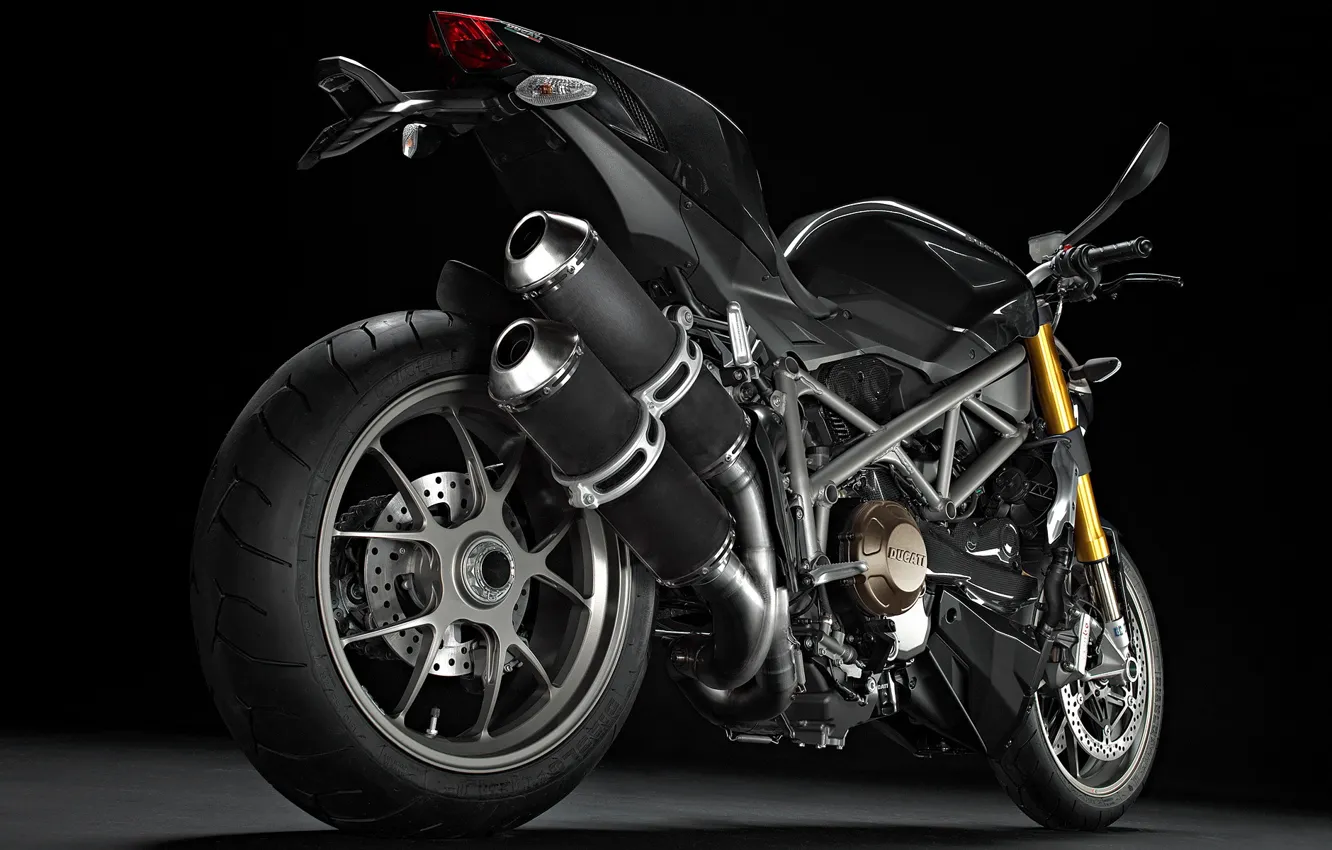 Фото обои мотоцикл, хром, ducati