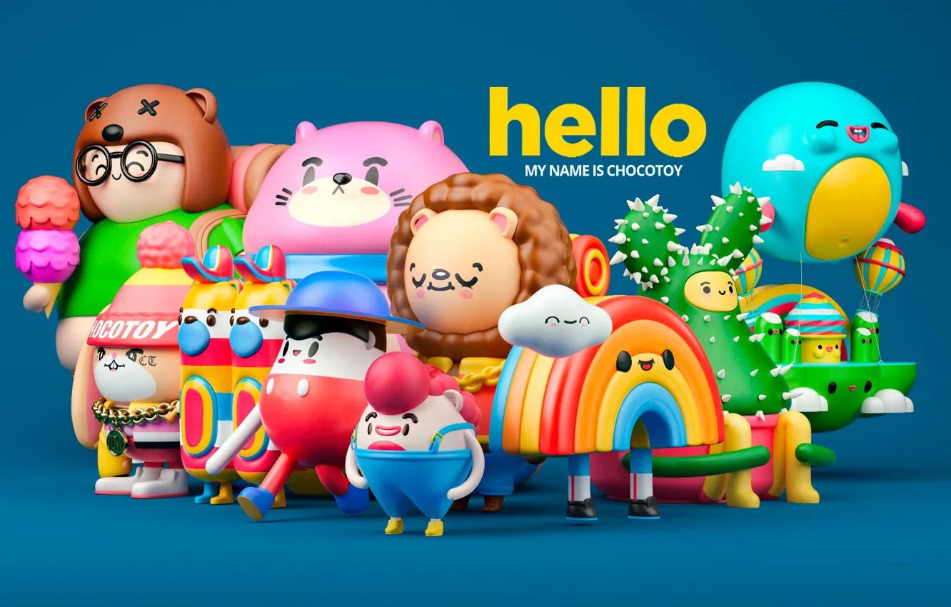 Фото обои игрушки, куклы, коллекция, hello, ChocoToy