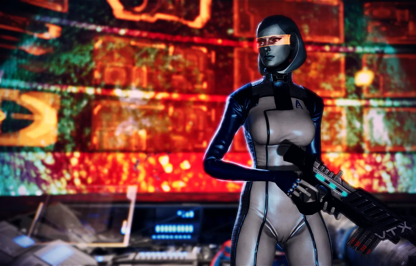 Фото обои Робот, Mass Effect, EDI, Сузи