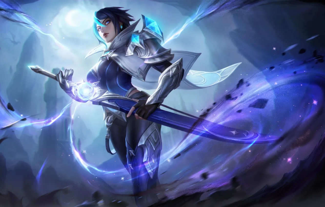 Фото обои Art, Skin, MOBA, Mobile Legends, Mobile Legends Bang Bang, MLBB, Moonblade, Benedetta