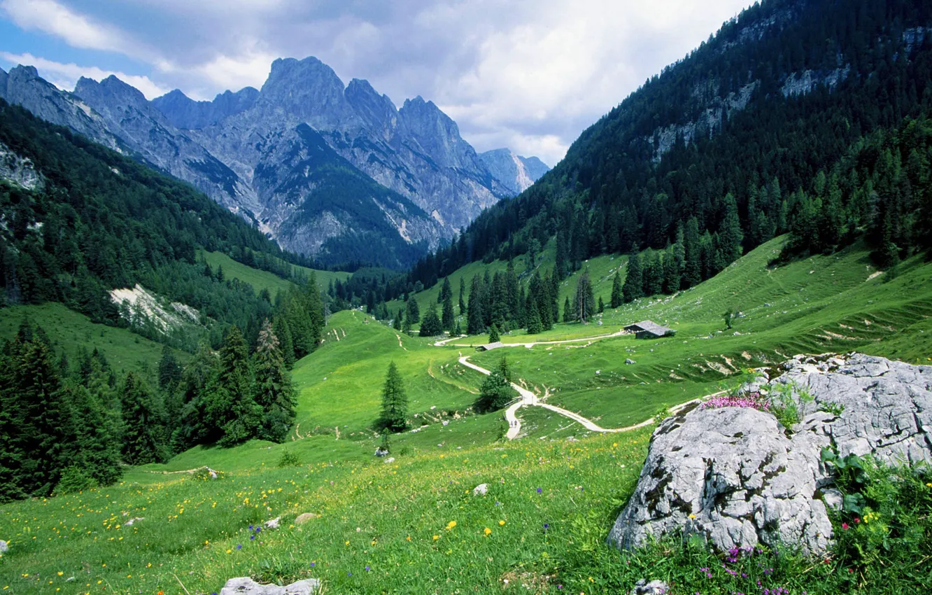 Фото обои highland, Swiss, mountein