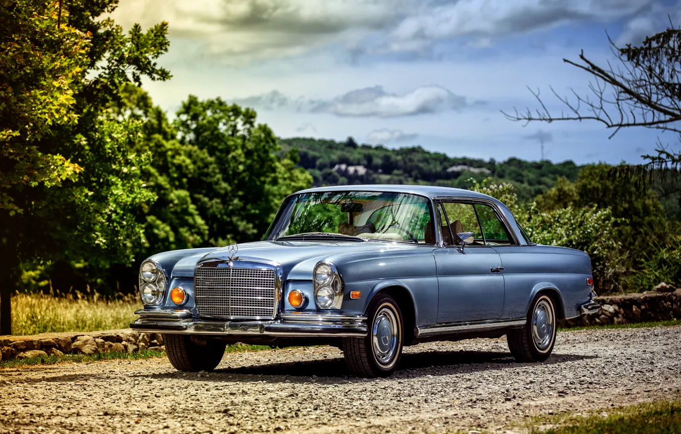 Фото обои купе, Mercedes-Benz, 1969, мерседес, Coupe, US-spec, 280, W111