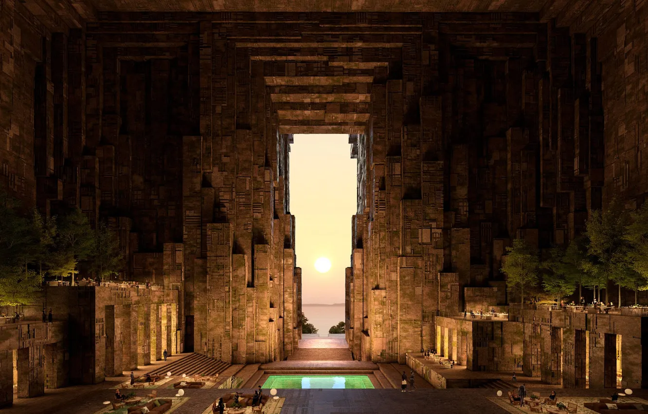 Фото обои neom, saudi arabia, taller de arquitectura, utamo